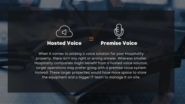 Hosted vs. Premise Voice Solutions