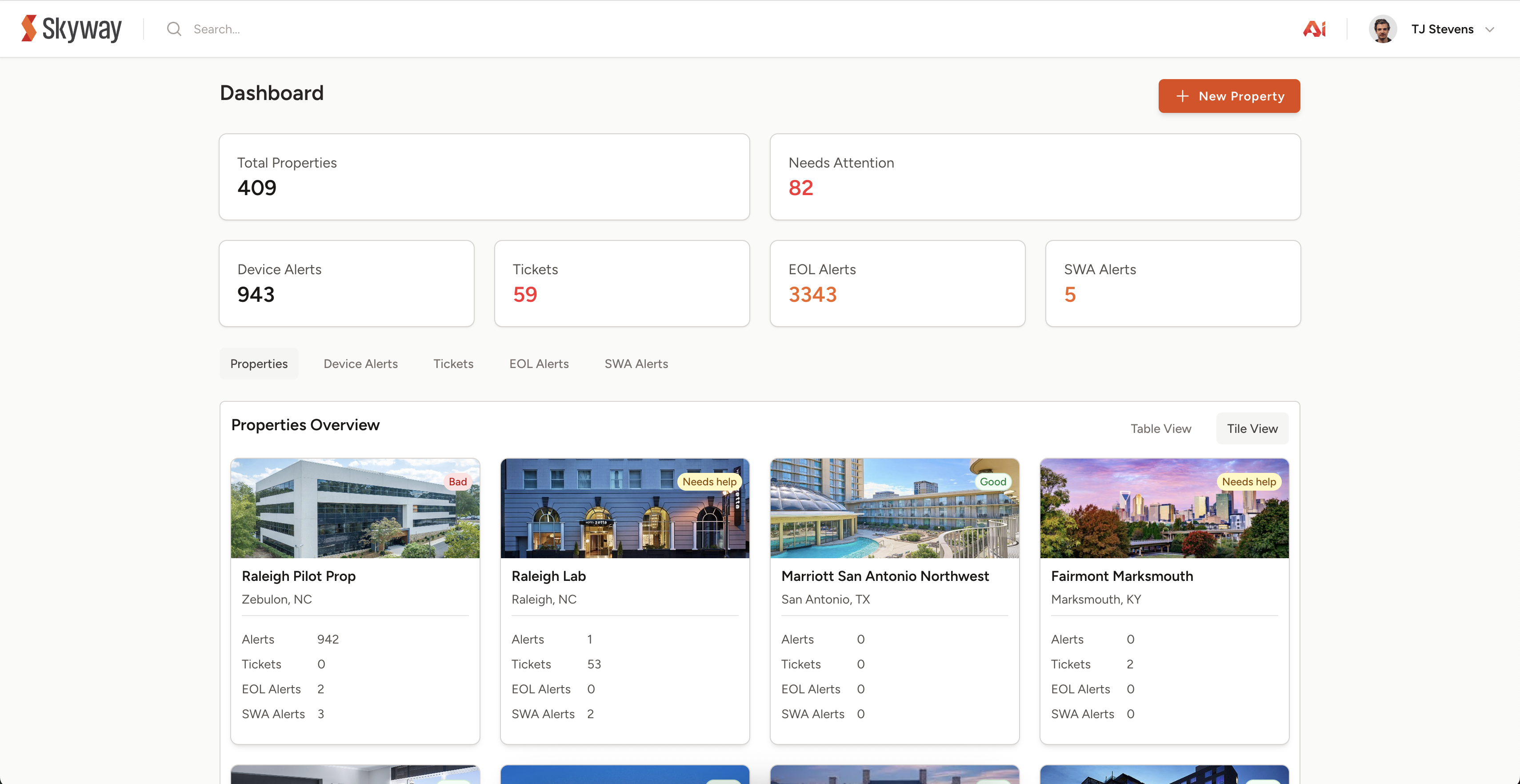 Global Dashboard - Dev
